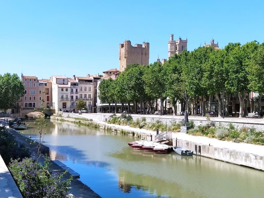 Appartement Avec Balcon, Bord Du Canal, Wifi. Narbonne Bagian luar foto