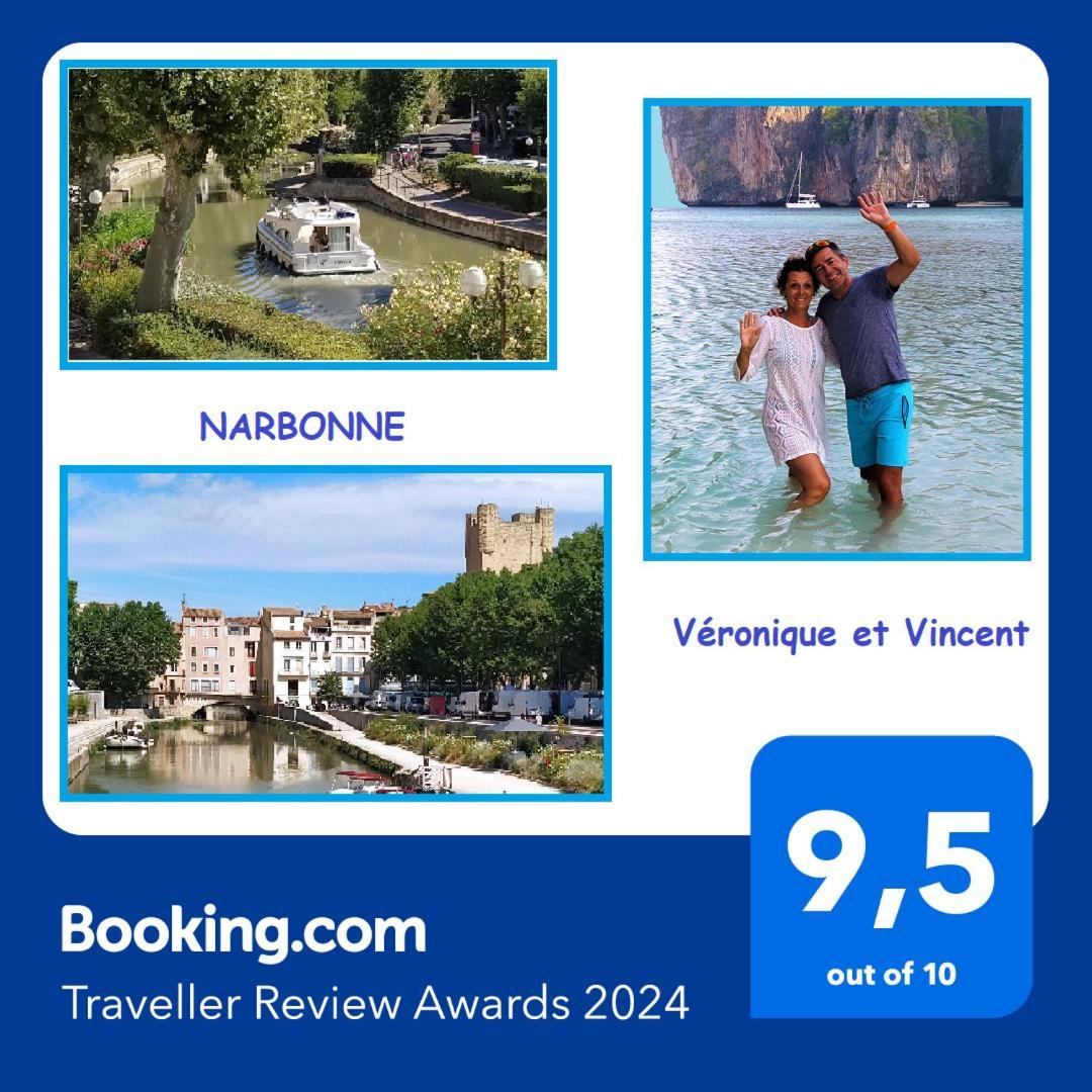 Appartement Avec Balcon, Bord Du Canal, Wifi. Narbonne Bagian luar foto